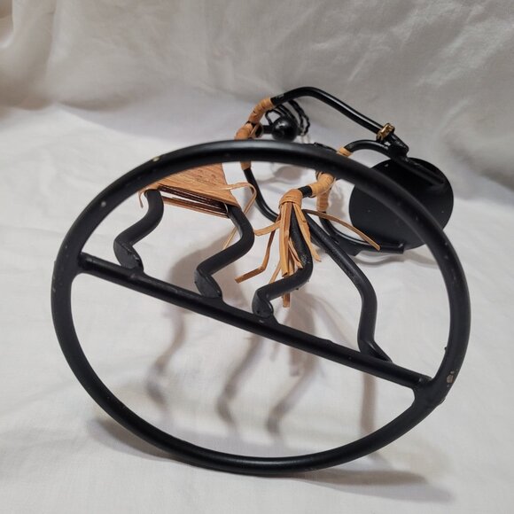 Laurids Lonborg Wrought Iron Rattan Candle Holder Tribal Woman With Girl Read - Picture 8 of 11